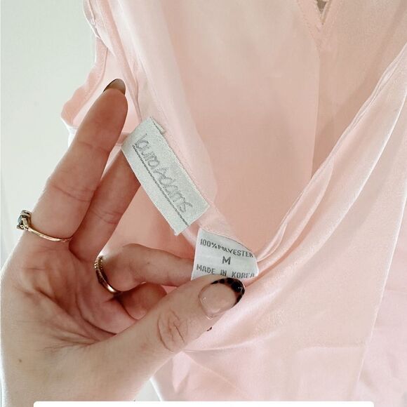 Vintage Baby Pink Silky Nightgown - Picture 4 of 4